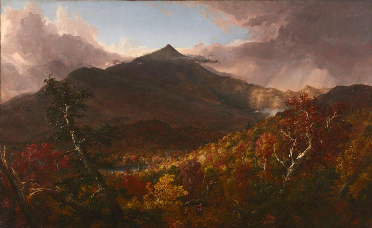 Widok na górę Schroon, hrabstwo Essex, Nowy Jork, po burzy autorstwa Thomas Cole