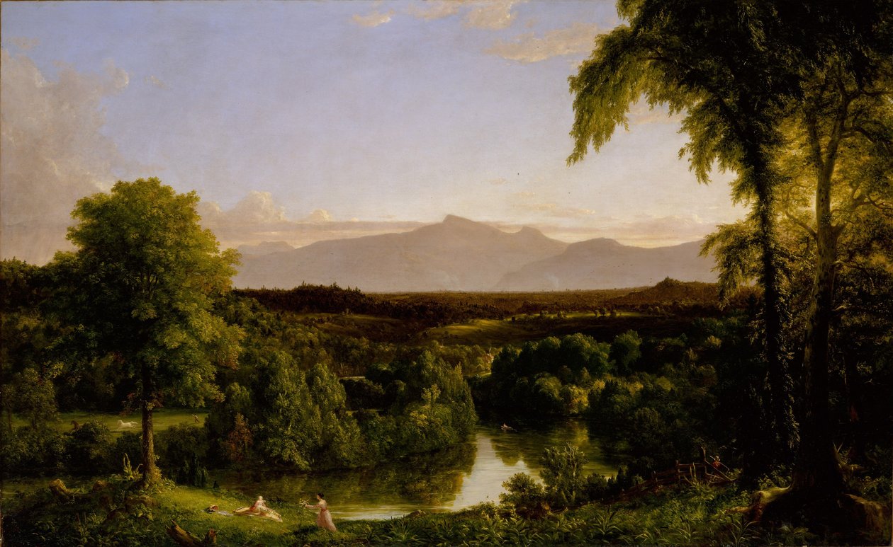 Widok na Catskill — wczesna jesień, 1836-37 autorstwa Thomas Cole
