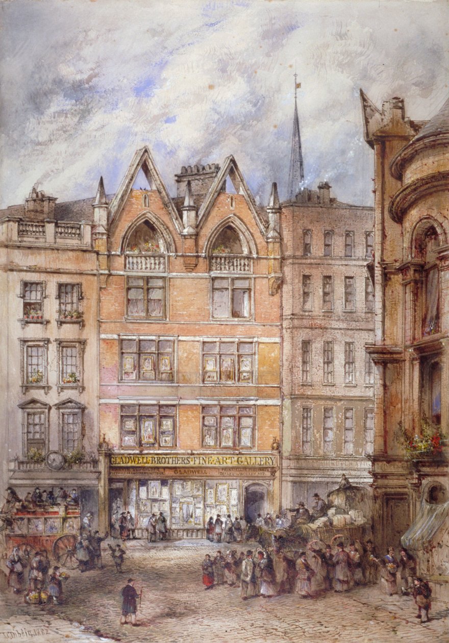 Gracechurch Street, City of London, 1882. autorstwa Thomas Colman Dibdin