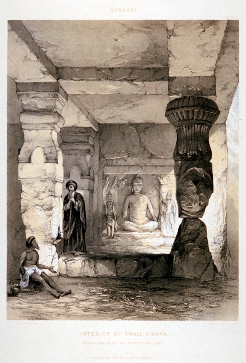 „Kannari, wnętrze małej wihary”, Indie, 1845 autorstwa Thomas Colman Dibdin