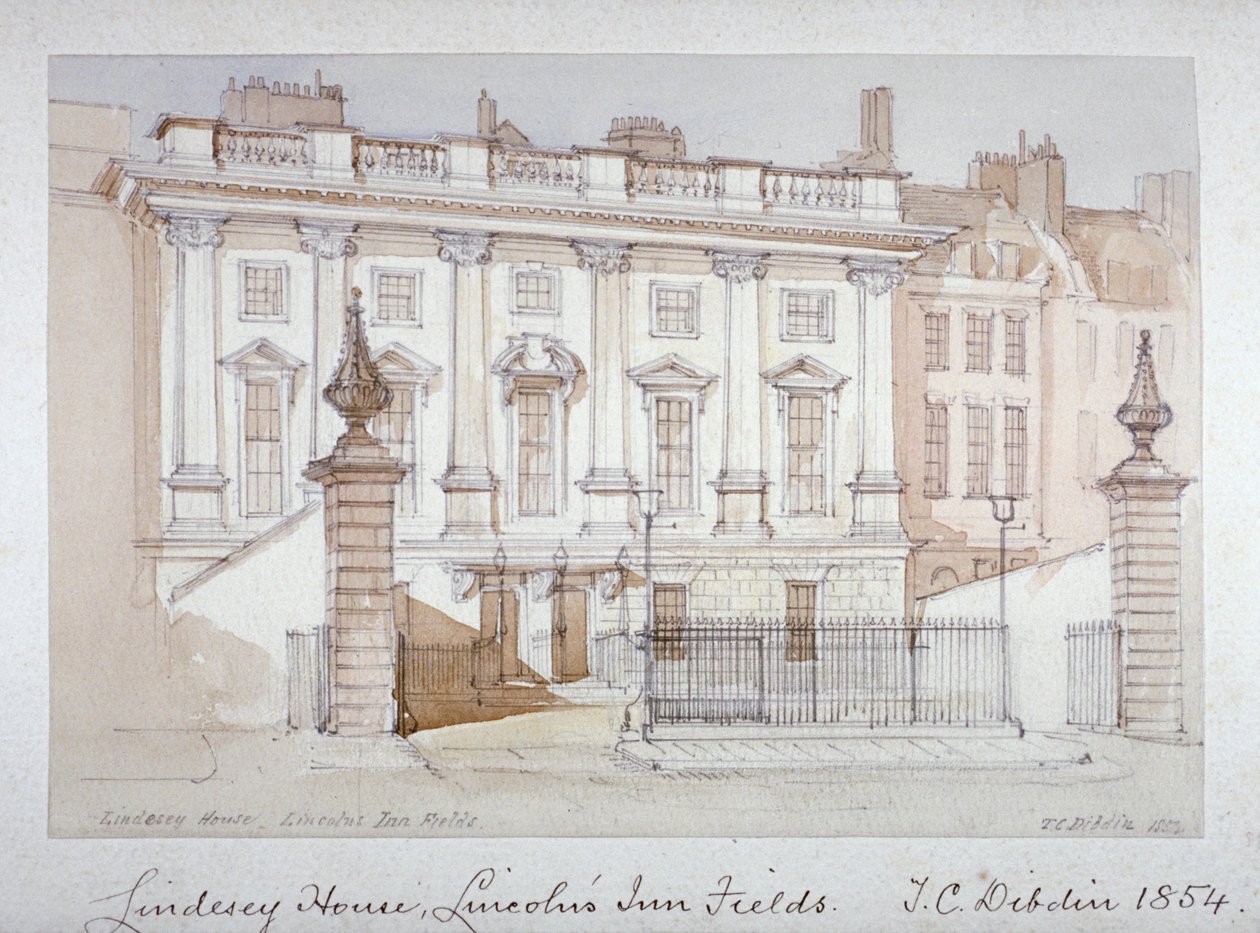 Widok Lindsey House, Lincoln