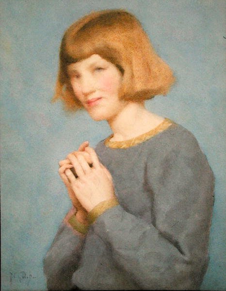 Phyllis Gotch (akwarela na papierze) autorstwa Thomas Cooper Gotch