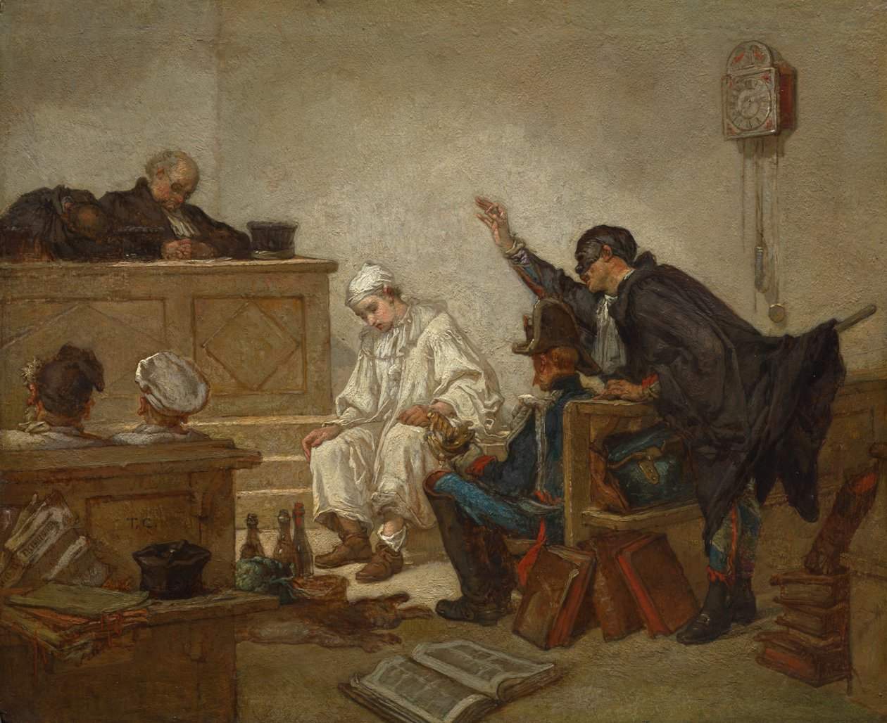 Pierrot w sądzie karnym autorstwa Thomas Couture