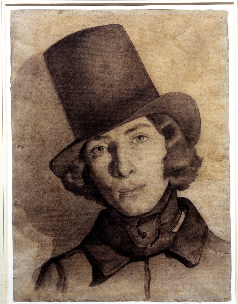 Portret Maurice Sand (1823-1889), syna George Sand, 21 lat - Niedatowany rysunek Thomasa Couture (1815-1879) - ten rysunek był przez długi czas uważany za rysunek jego matki George Sand, Musee de la Vie Romantyczny, Paryż autorstwa Thomas Couture
