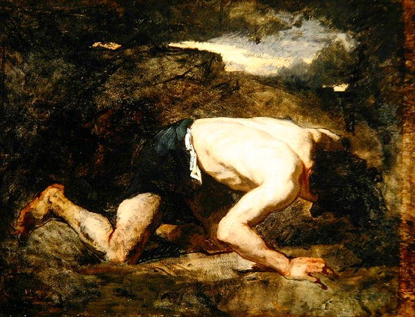 Uciekinier, Studium dla Timona z Aten, ok. 1857 (olej na płótnie) autorstwa Thomas Couture