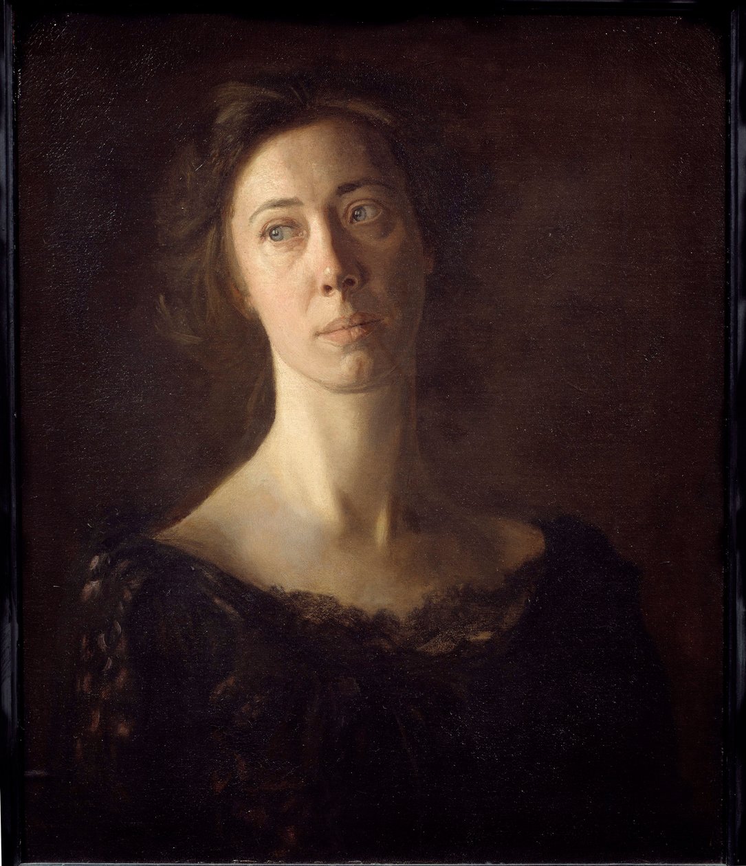 Portret Klary (Clara J. Mather) Obraz Thomasa Cowperthwaite Eakinsa (1844-1916) (ec. gorzki.) XX w. Niedz. 0,61x0,51 m Paryż, musee d