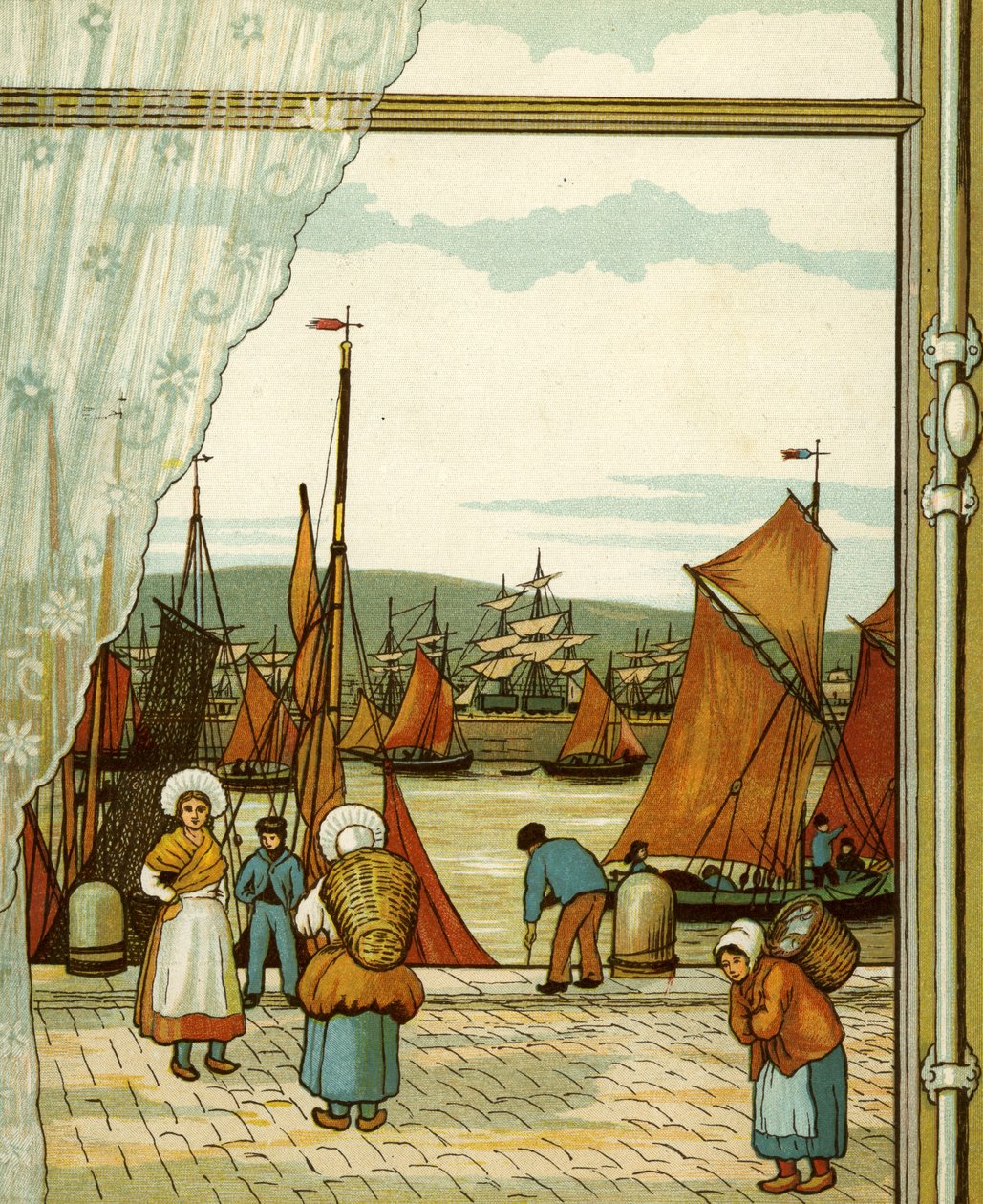 Nabrzeże w Boulogne autorstwa Thomas Crane