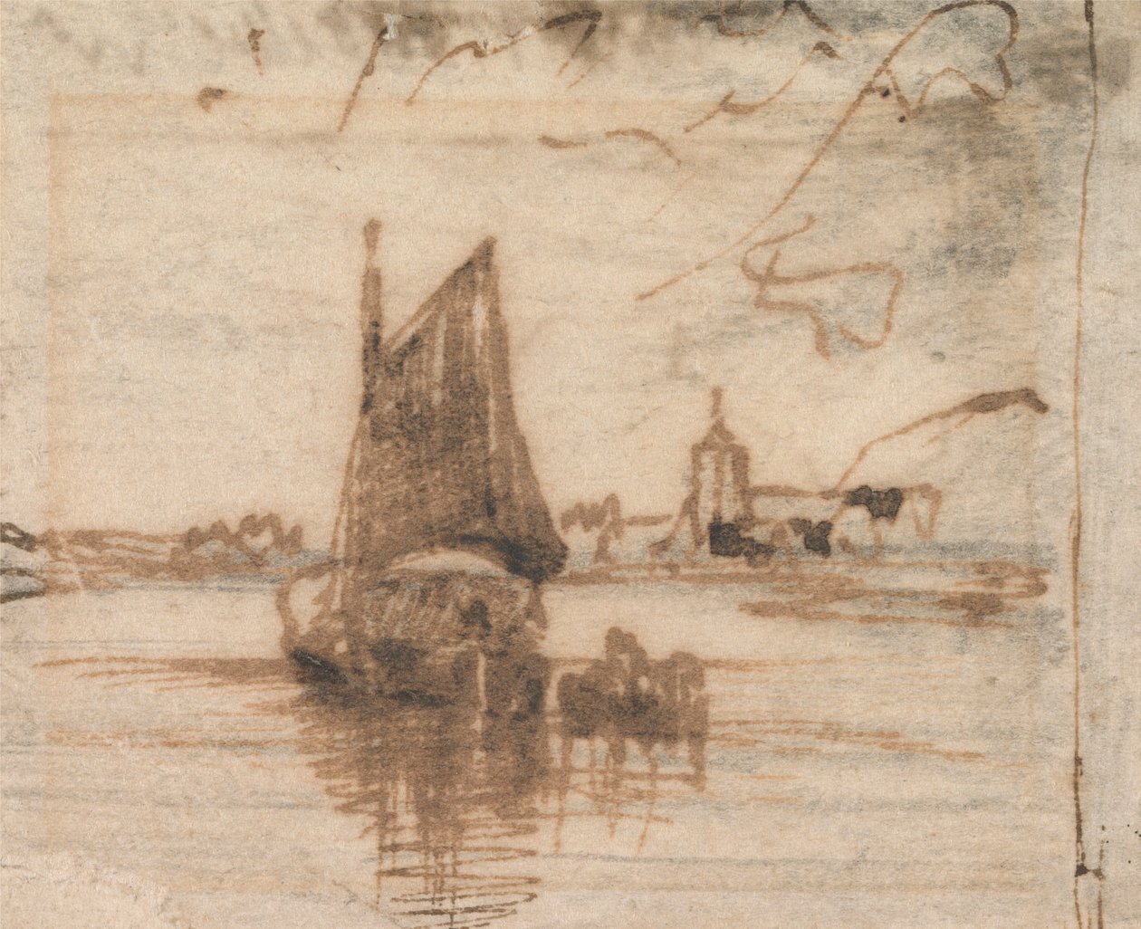 Żaglówka Becalmed autorstwa Thomas Creswick