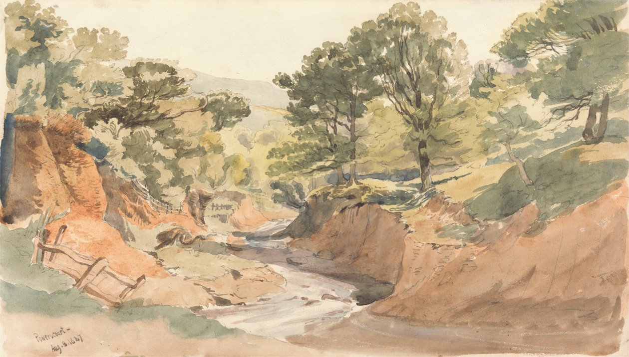 Krajobrazowy widok przy Powerscourt autorstwa Thomas Creswick