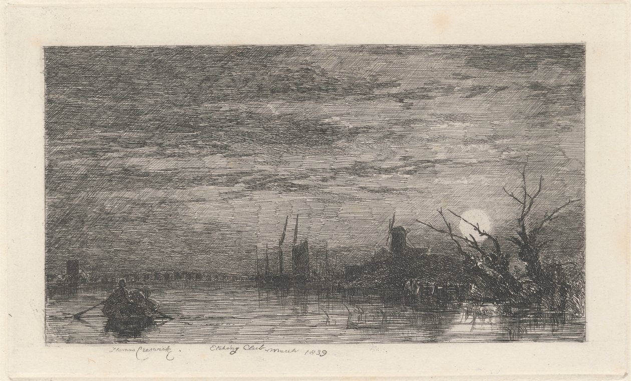 światło księżyca autorstwa Thomas Creswick