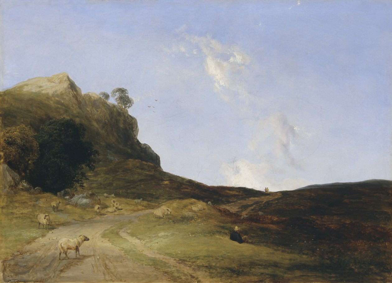 Moorland maisema puola autorstwa Thomas Creswick