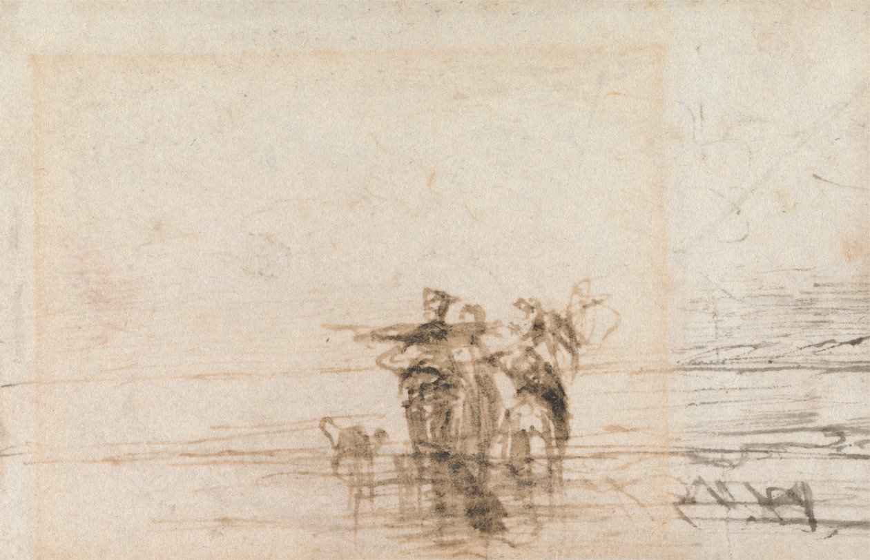Krewetki na brzegu autorstwa Thomas Creswick