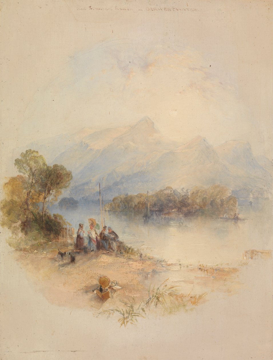 Letnia altana, Derwent Water autorstwa Thomas Creswick