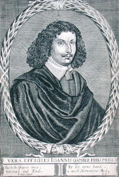 John Gamble (ok. 1630-87) (grawerowanie) autorstwa Thomas Cross