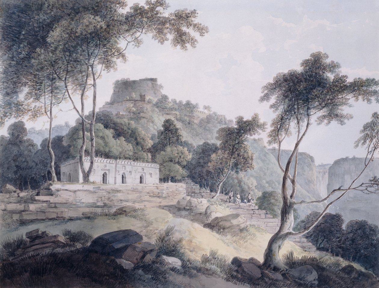 Rajghat, Rohtasgarh, Bihar, autorstwa Thomas Daniell