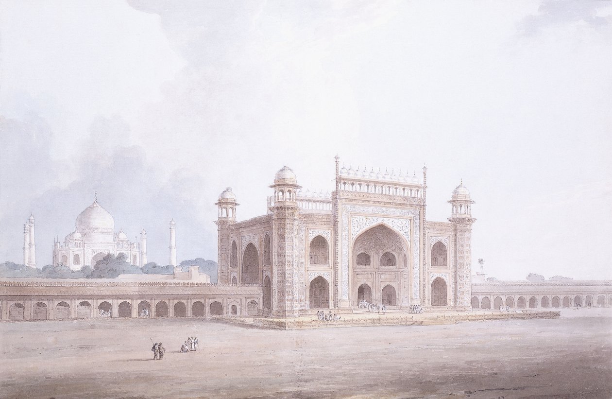 Brama Taj Mahal, Agra, Uttar Pradesh, autorstwa Thomas Daniell
