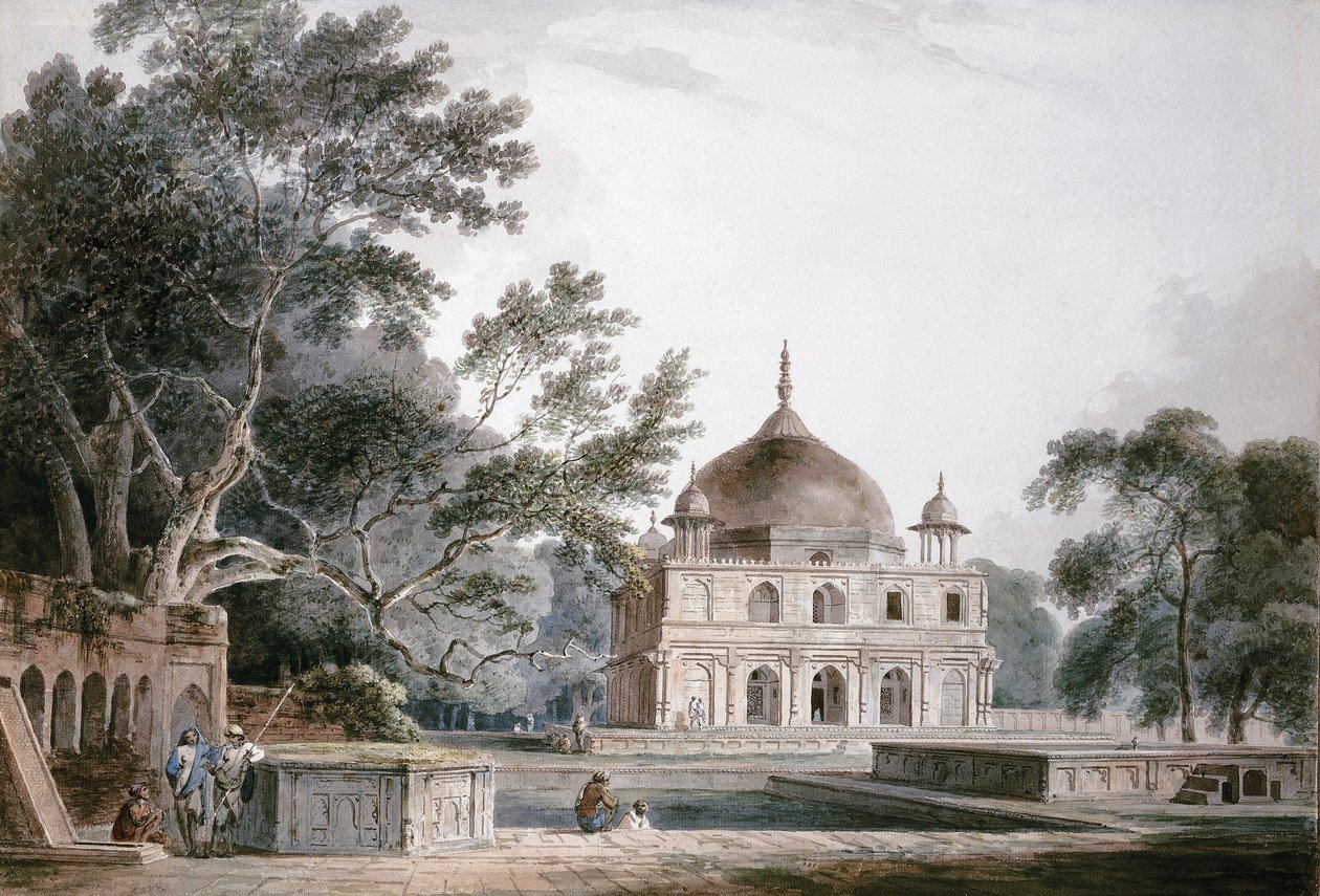 Mauzoleum księcia Khusrau, Allahabad, Uttar Pradesh, autorstwa Thomas Daniell