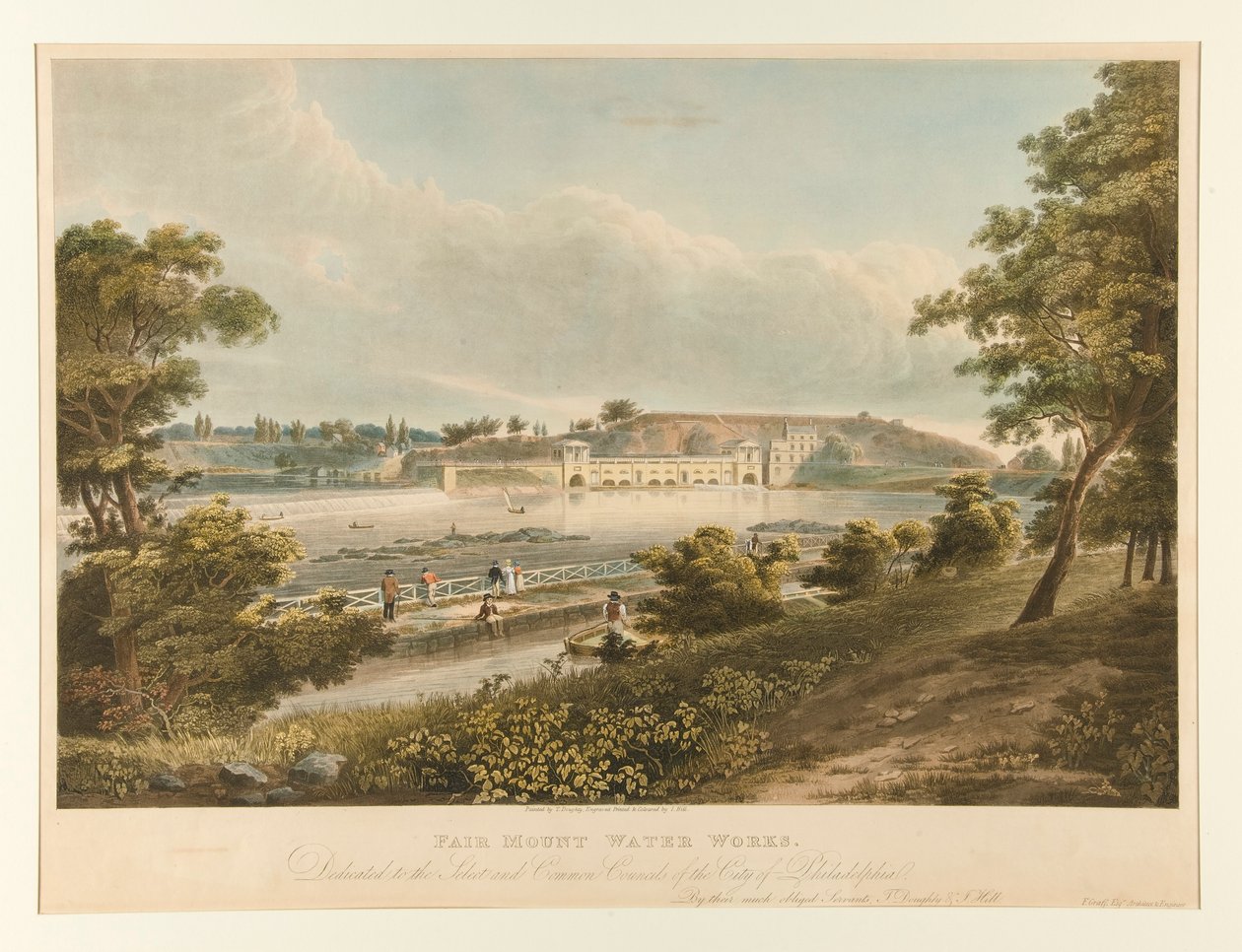 Wodociągi w Fairmount (Filadelfia) autorstwa Thomas Doughty