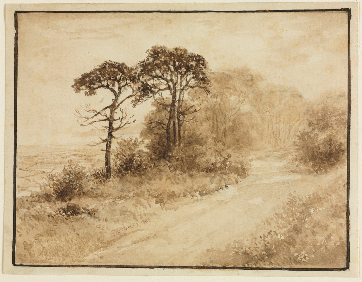 Krajobraz z krętą drogą, 1833. autorstwa Thomas Doughty
