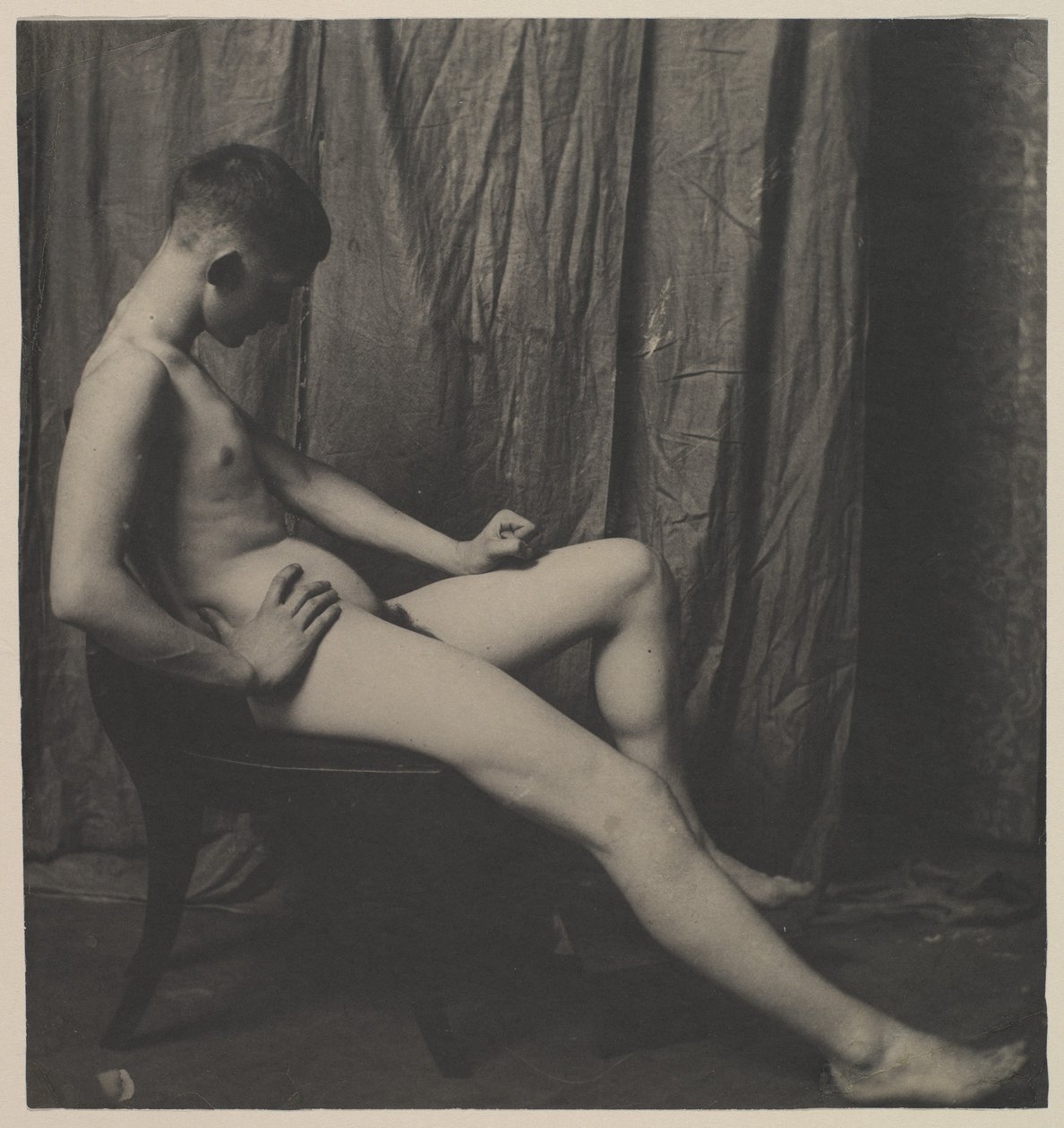 Akt Billa Ducketta w Art Students’ League w Filadelfii autorstwa Thomas Eakins