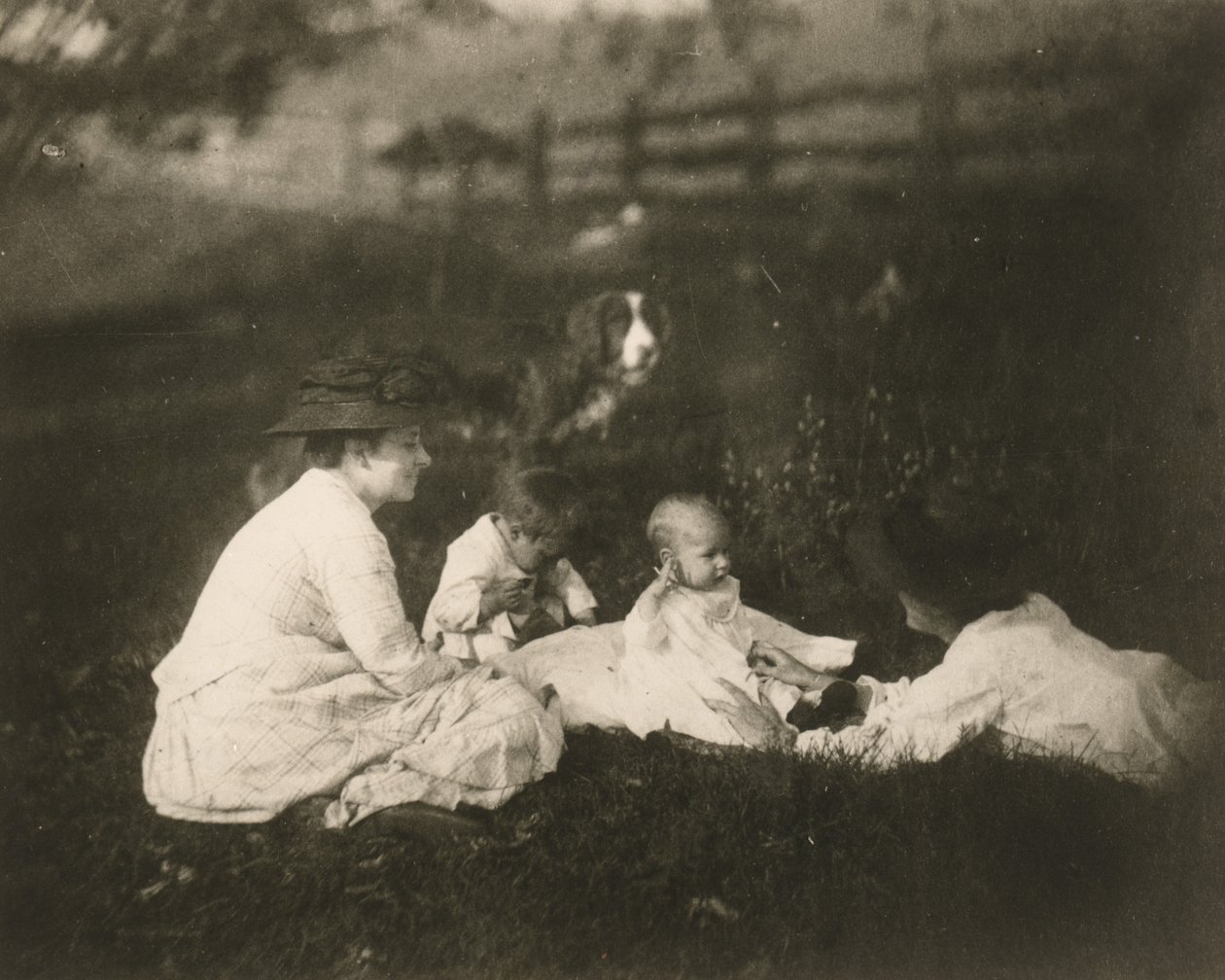 [Frances, Artie i Tom Crowell oraz Susan Macdowell w Avondale, PA.] autorstwa Thomas Eakins