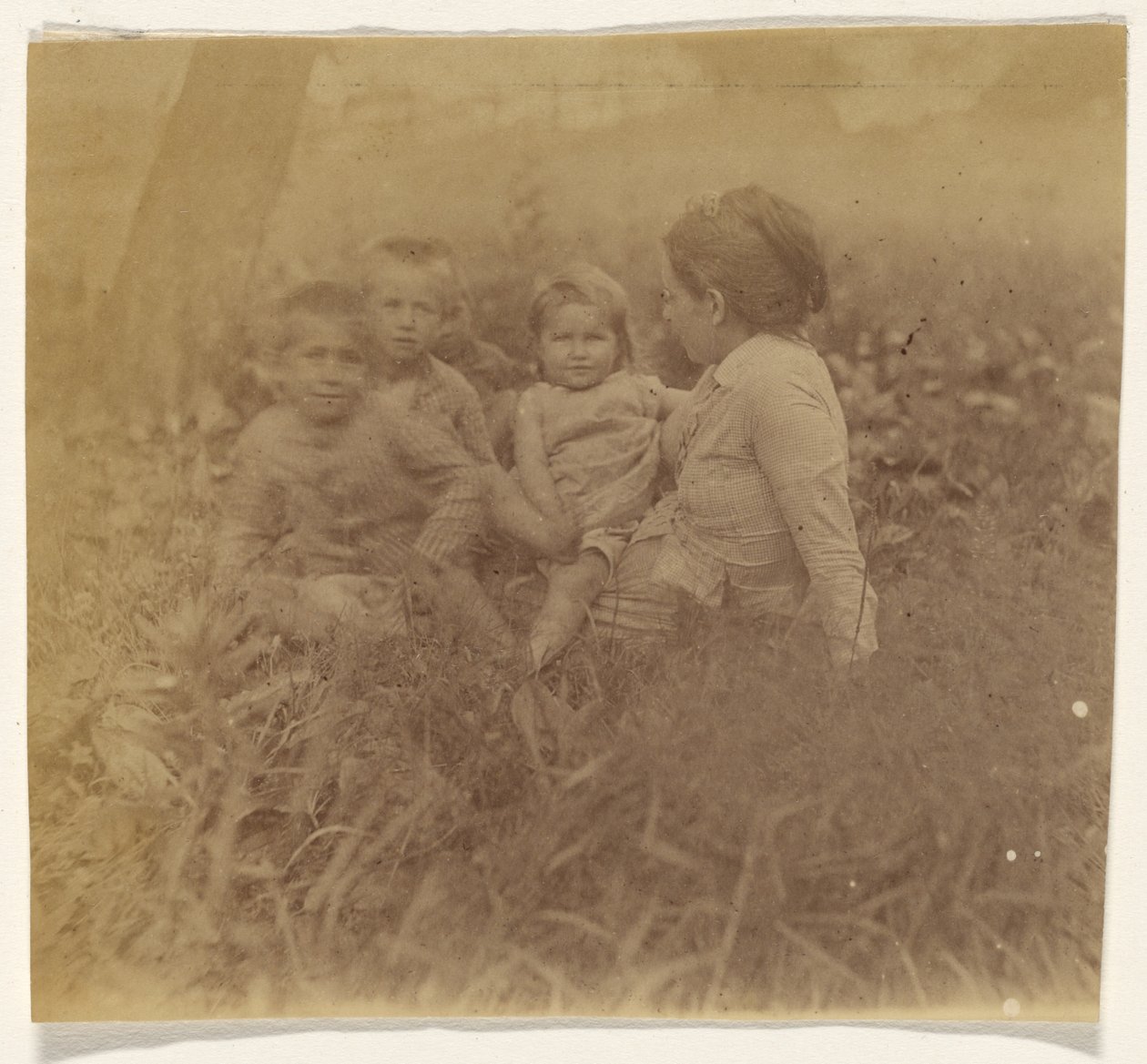 [Frances Eakins Crowell i czworo jej dzieci] autorstwa Thomas Eakins