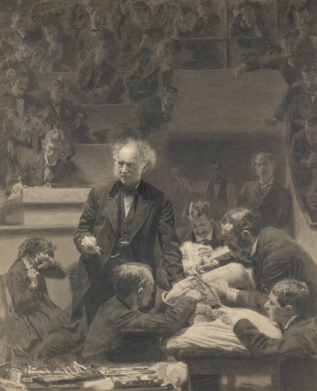 Klinika Grossa, 1875-76. autorstwa Thomas Eakins