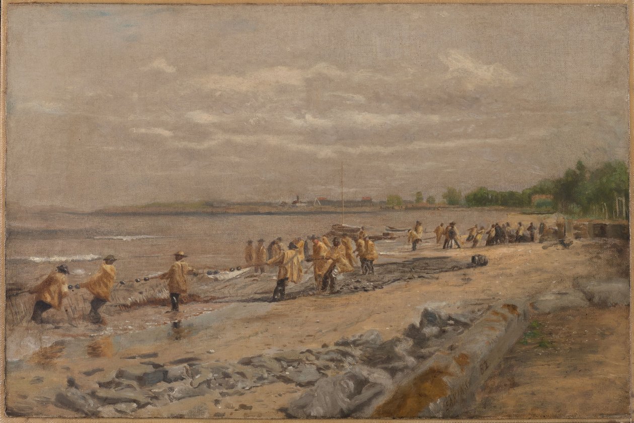 Wyciąganie niewodu autorstwa Thomas Eakins