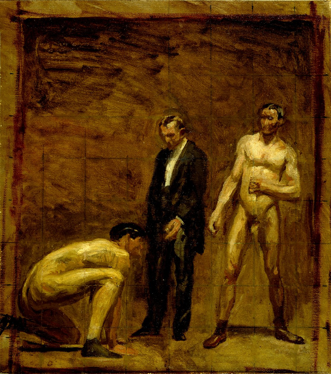 Studium do „Taking the Count” autorstwa Thomas Eakins