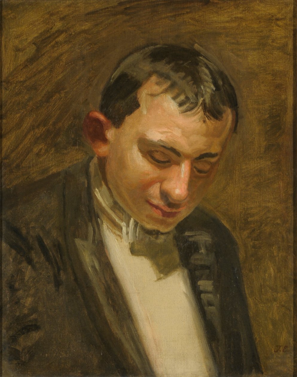 Studium postaci sędziego w filmie „Taking the Count” autorstwa Thomas Eakins