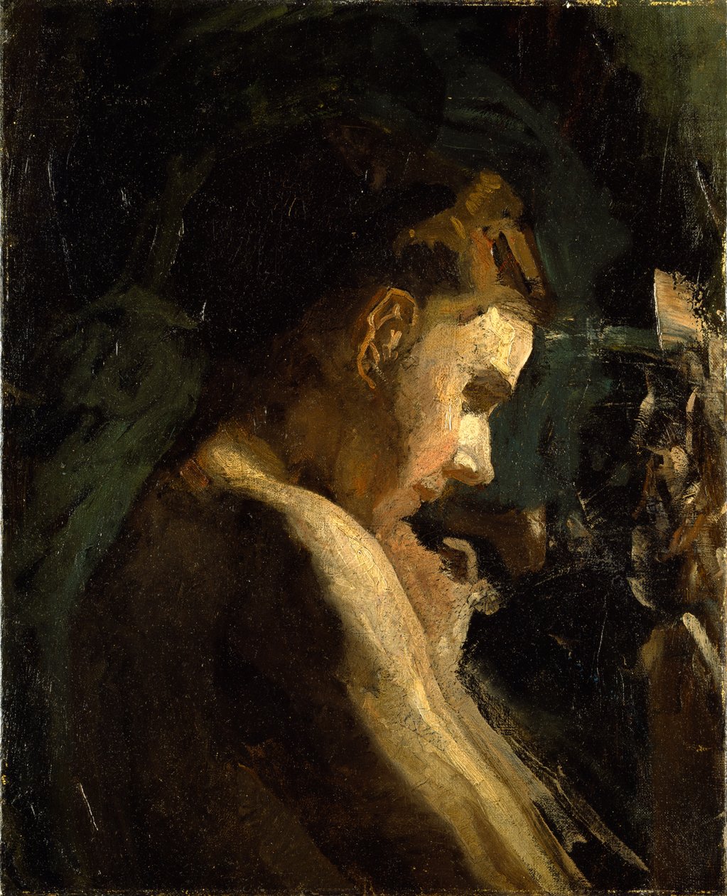 Studium głowy dziewczyny autorstwa Thomas Eakins