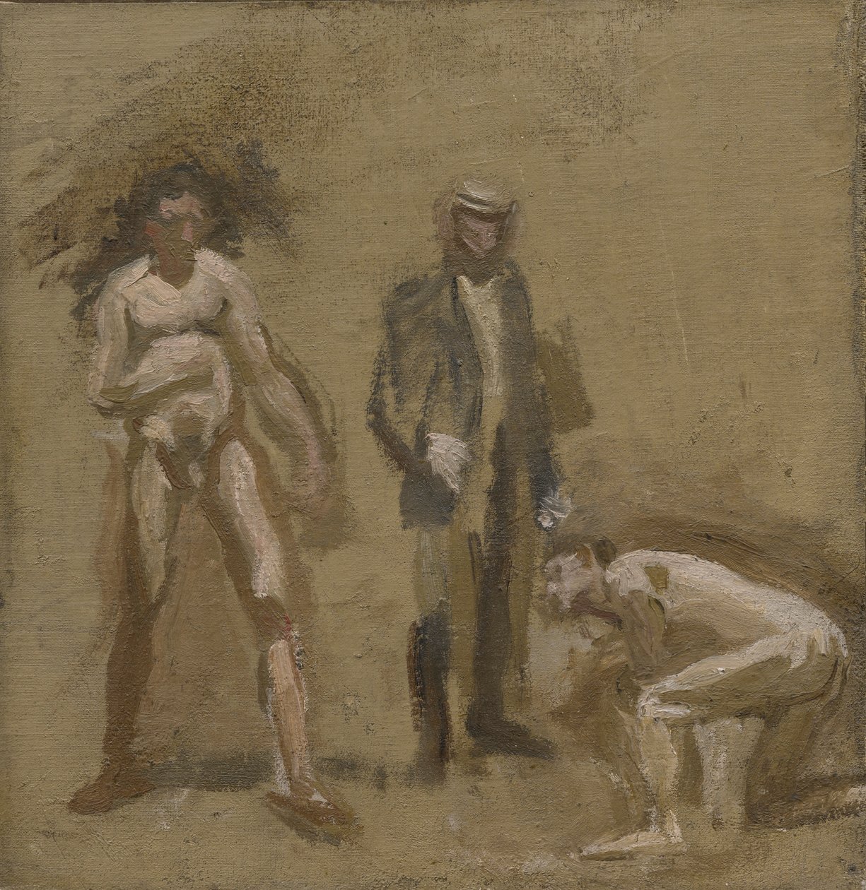 Biorąc hrabiego, studiuj autorstwa Thomas Eakins