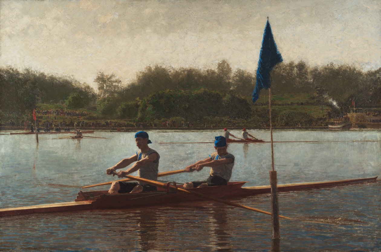 Bracia Biglin obracają stawkę autorstwa Thomas Eakins