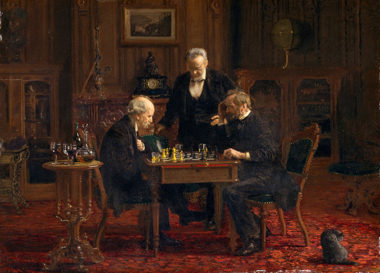 Szachiści, 1876 autorstwa Thomas Eakins