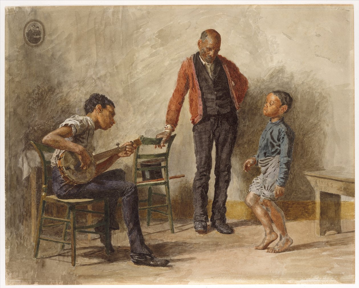 Lekcja tańca autorstwa Thomas Eakins