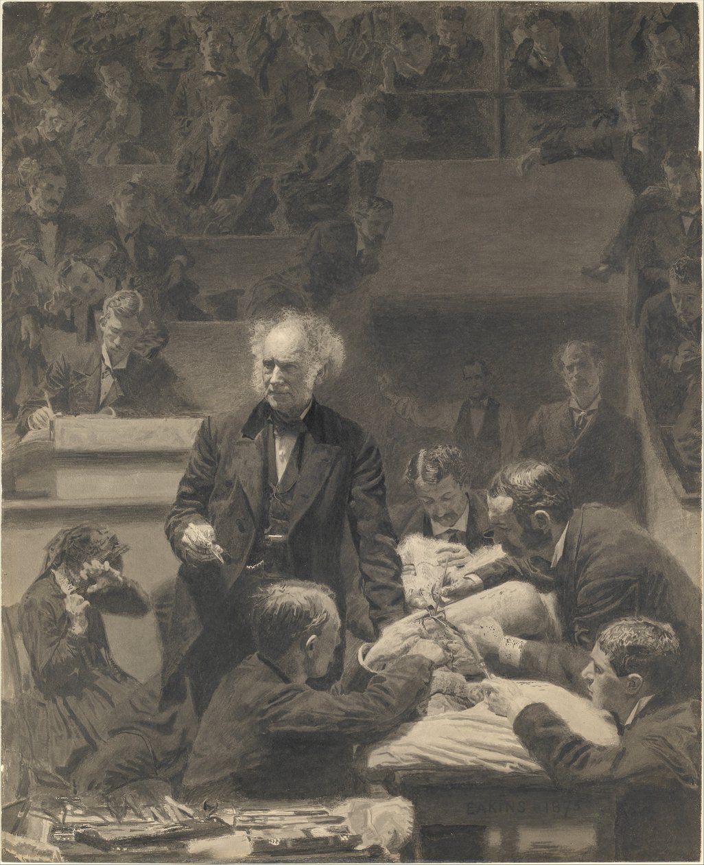 Klinika Grossa autorstwa Thomas Eakins