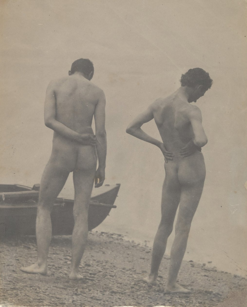Thomas Eakins i John Laurie Wallace na plaży, ca. 1883. autorstwa Thomas Eakins