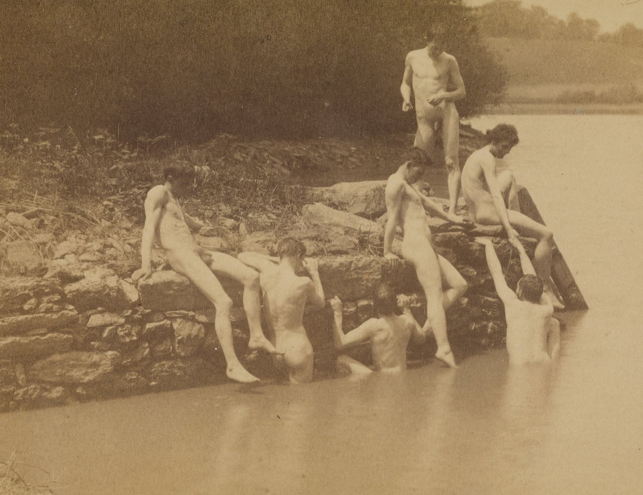 Thomas Eakins i męskie akty w miejscu „Pływania” autorstwa Thomas Eakins