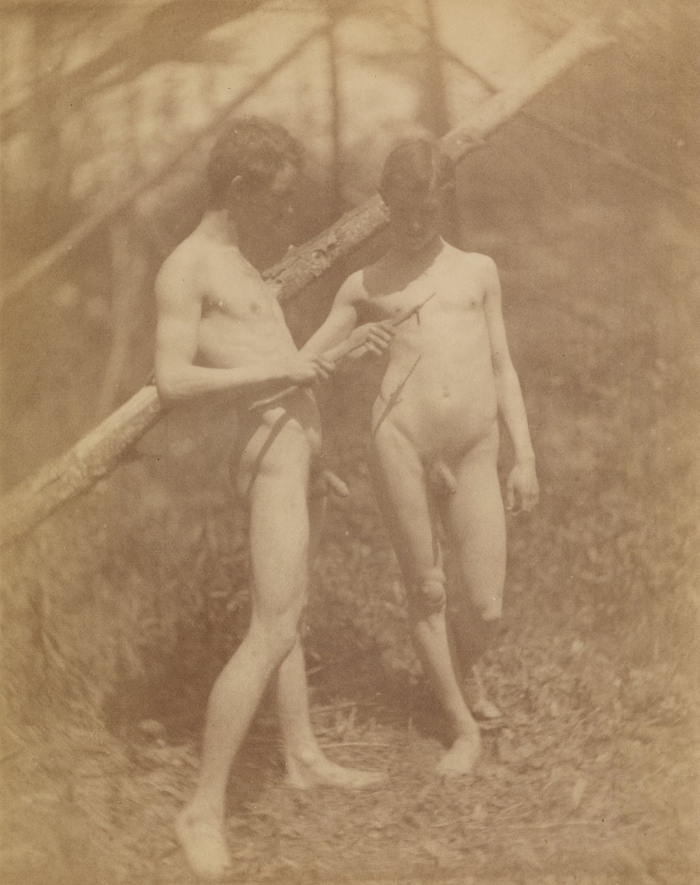 [Dwa męskie akty] autorstwa Thomas Eakins
