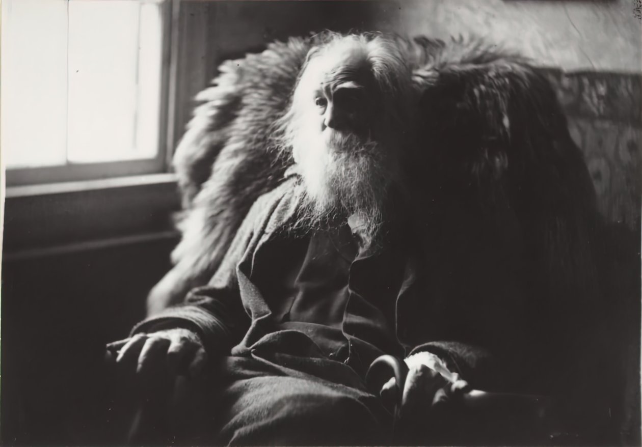 Walt Whitman w Camden, NJ, c. 1891. autorstwa Thomas Eakins