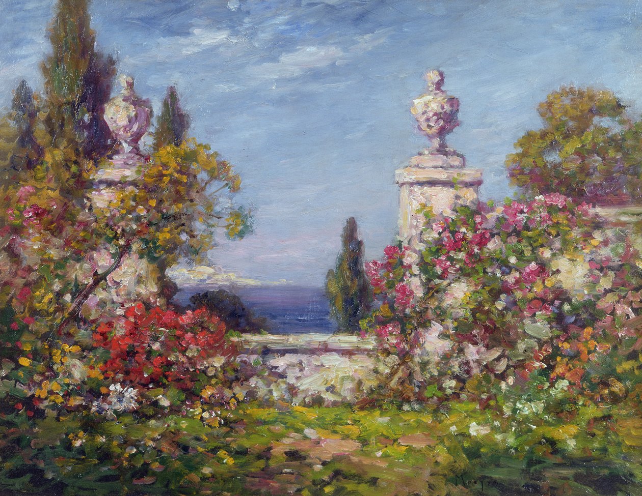 Śródziemnomorski ogród autorstwa Thomas Edwin Mostyn