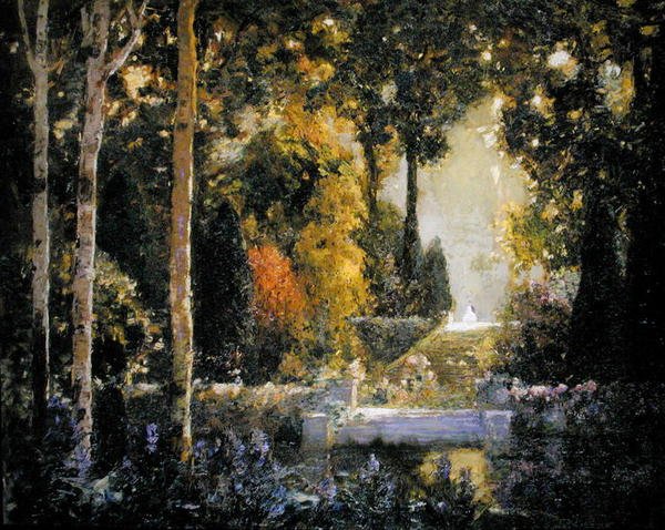 Złoty Ogród (olej na płótnie) autorstwa Thomas Edwin Mostyn