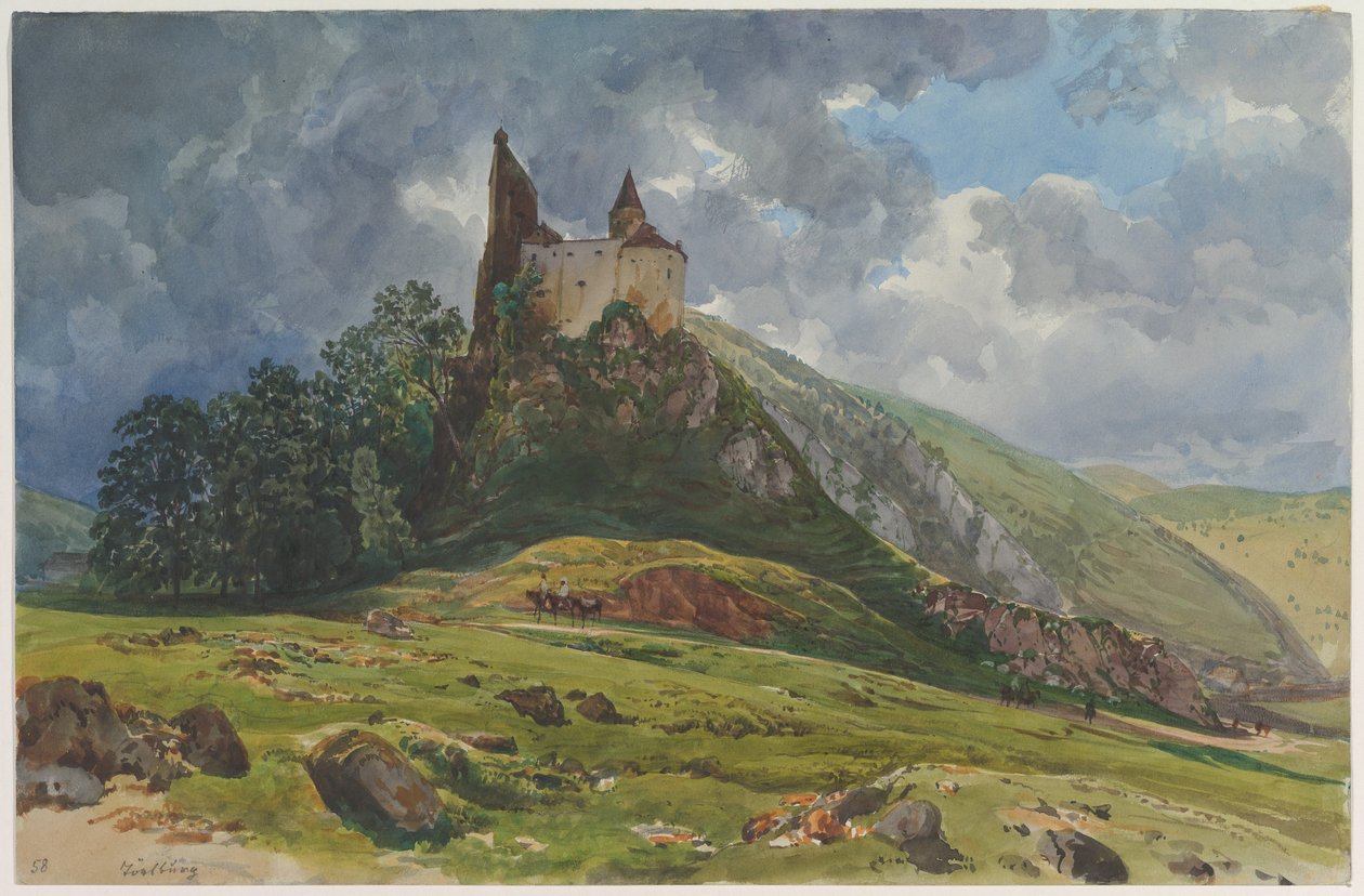 Ruiny zamku Schachenstein w Thörl w Styrii autorstwa Thomas Ender