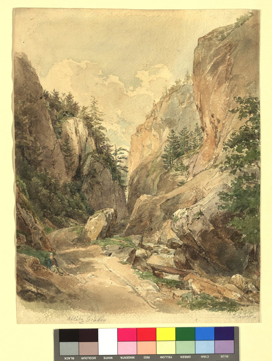 Studium do Atlitzgraben autorstwa Thomas Ender