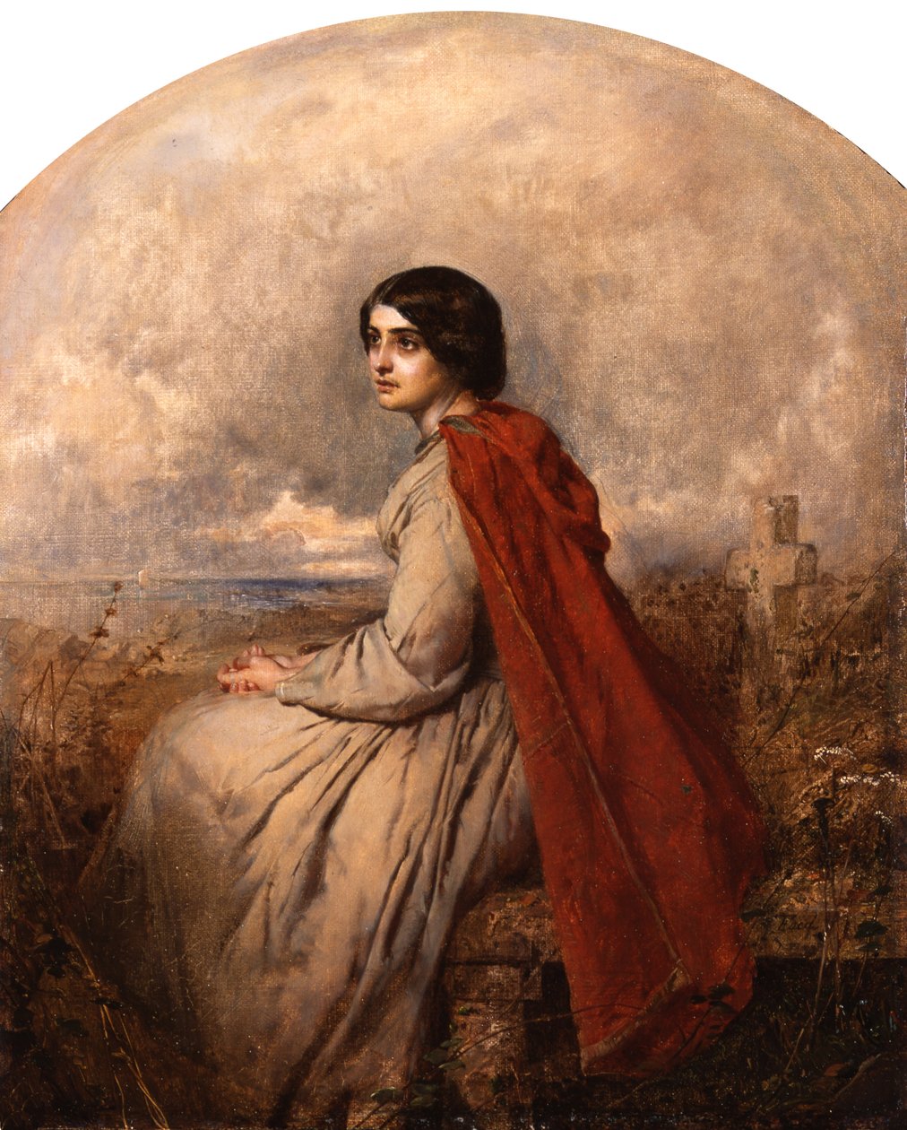 Evangeline (olej na płótnie) autorstwa Thomas Faed