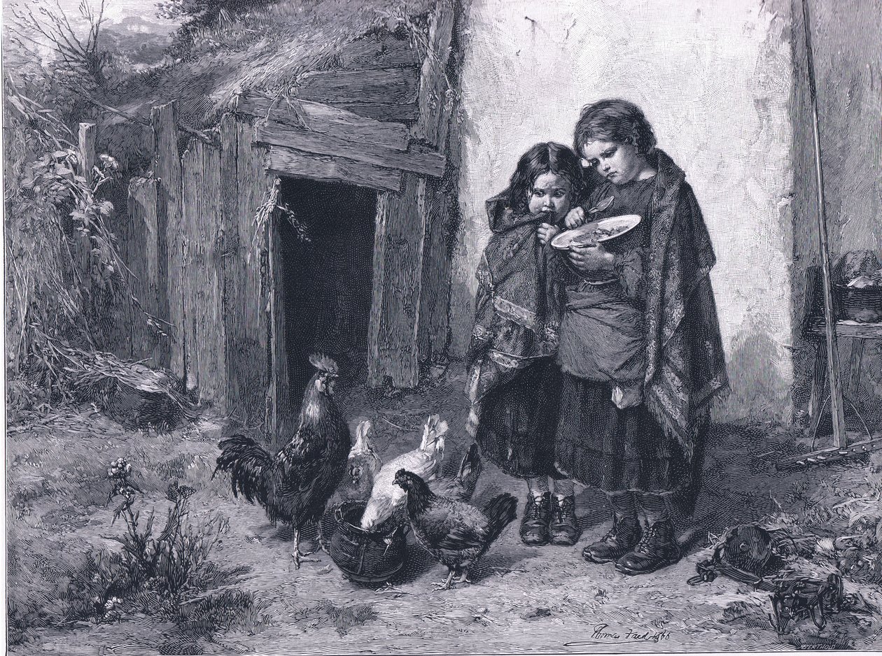 Pot Luck, z The Magazine of Art 1893, Cassell and Company autorstwa Thomas Faed