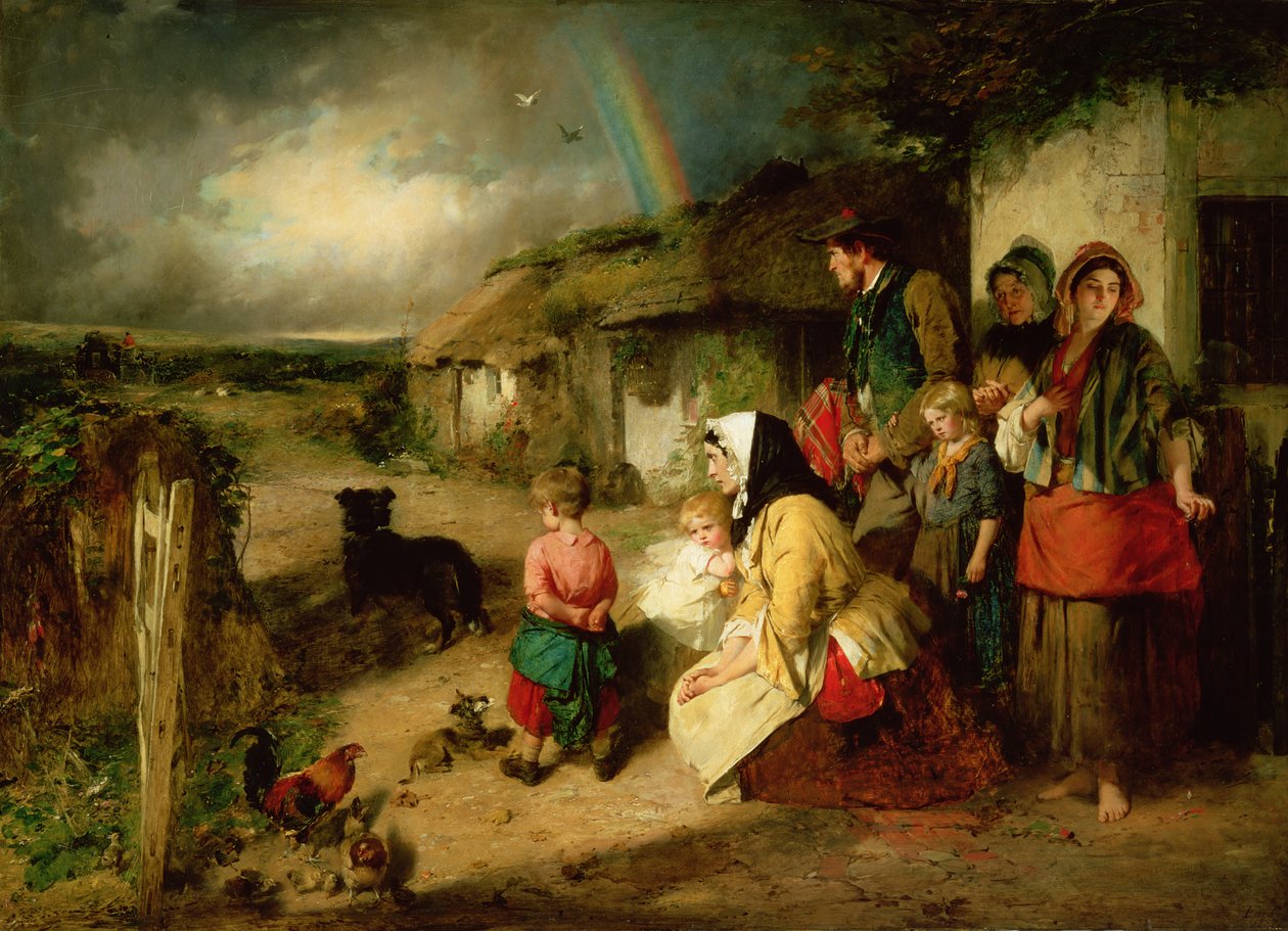 Pierwsza przerwa w rodzinie autorstwa Thomas Faed