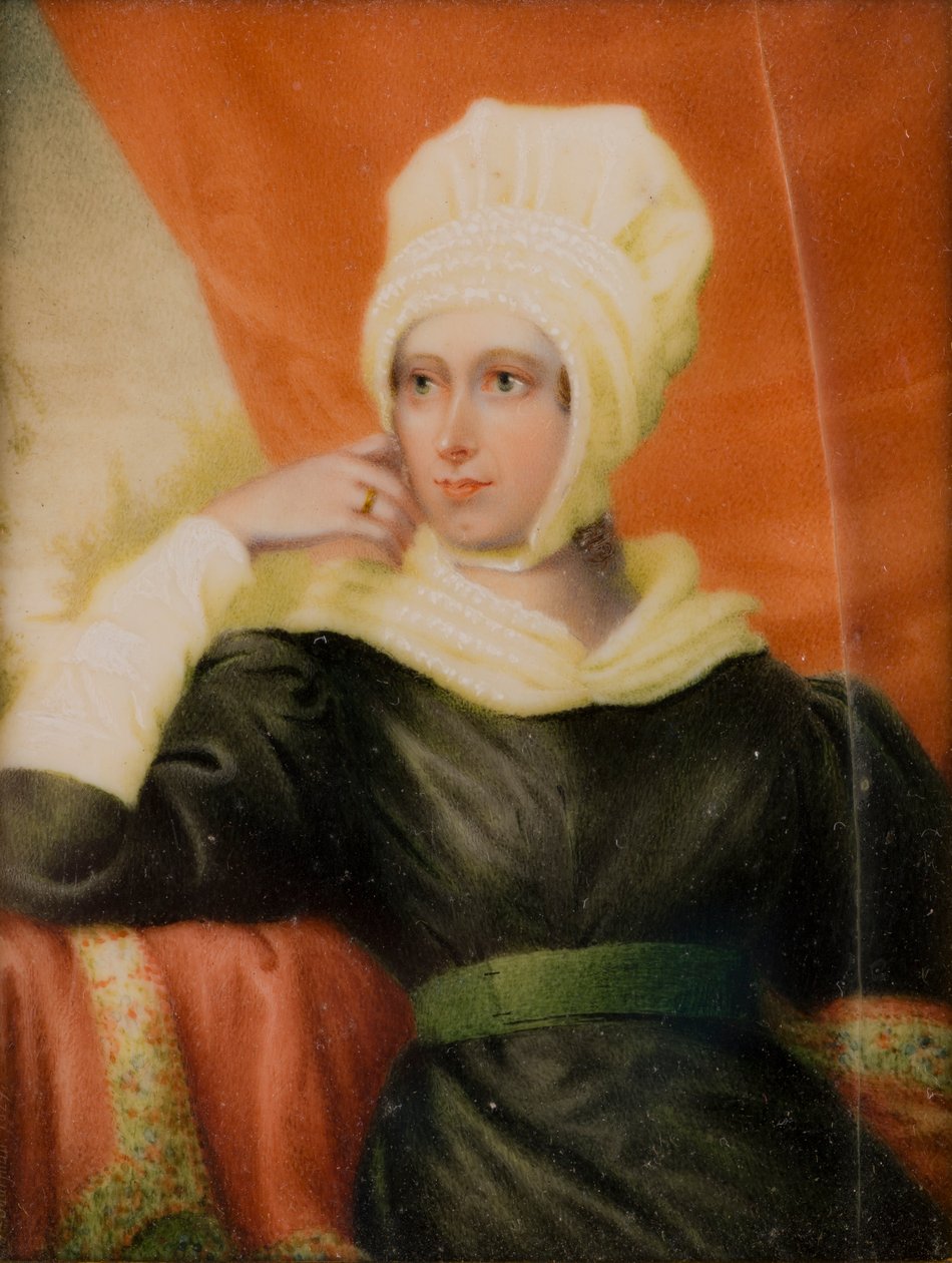 Portret Lady Katherine Manners, ok. 1. Lady Forester (1779-1829), ok. 1829 (olej i kość słoniowa) autorstwa Thomas Falcon Marshall