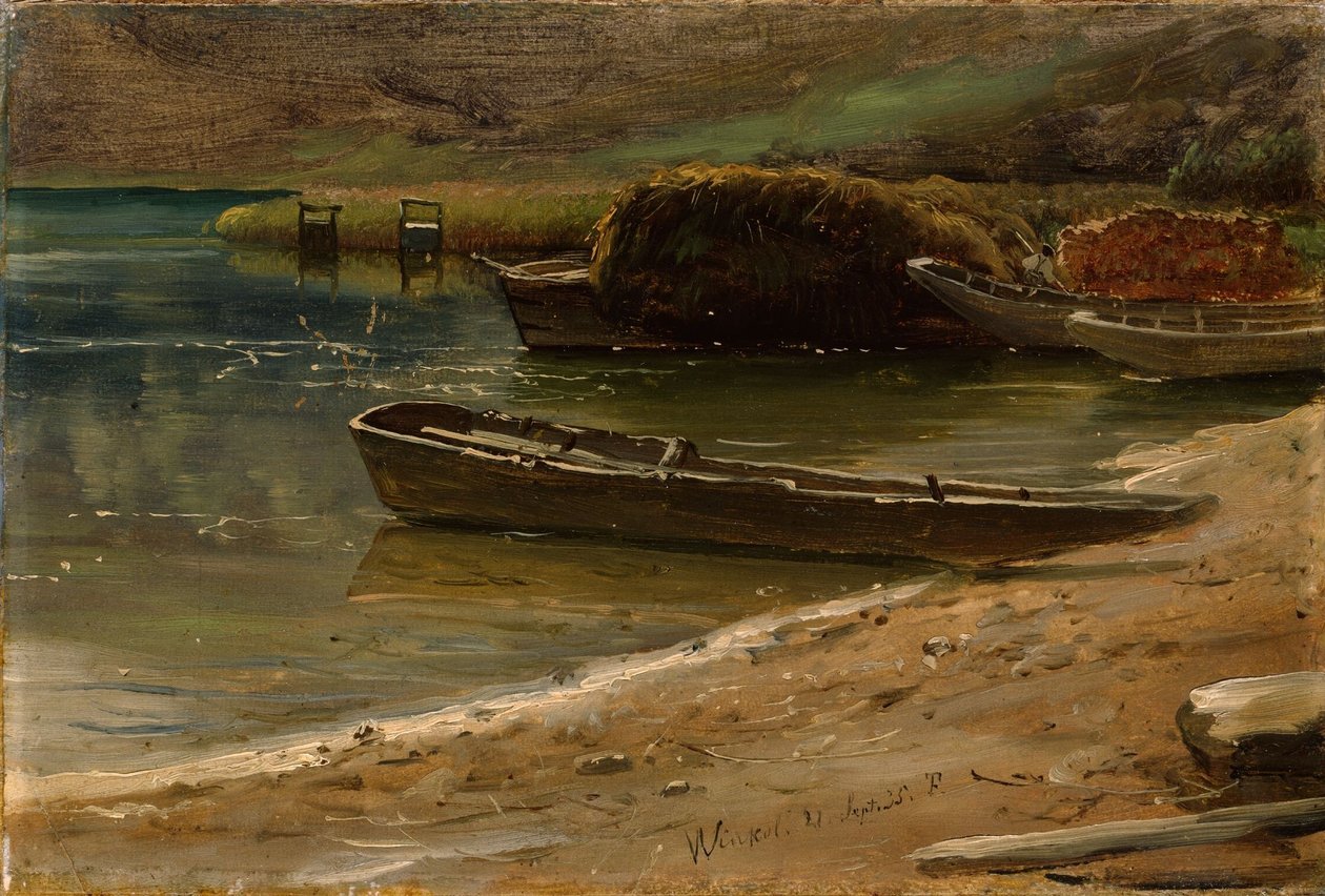 Na brzegu, Winkel w Szwajcarii autorstwa Thomas Fearnley