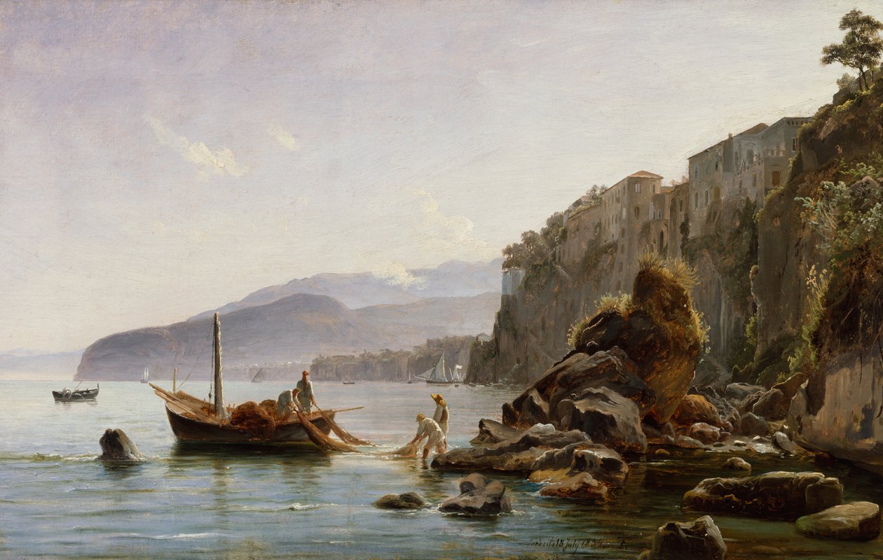Rybacy w Sorrento autorstwa Thomas Fearnley